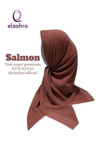 KERUDUNG HIJAB SEGI EMPAT  VOAL SUPER PREMIUM TEBAL LASERCUT VIRAL TERLARIS GRADE A POLOS ELZAHRA