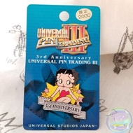 Universal Studios Japan 日本環球影城 三週年紀念美國經典動畫 Betty Boop 貝蒂娃娃 限量 Pin 襟章