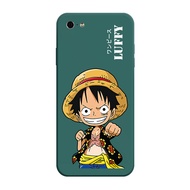 เคส iPhone 5 5C 5s case เคสซิลิโคนเหลวการ์ตูน Luffy การ์ตูน Luffys กันกระแทก Flocking ฝาครอบโทรศัพท์ป้องกัน