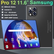 0CK 2024 Tablet Murah 5G Baru Samsung Galaxy Pro12 Tab 11.6inch RAM