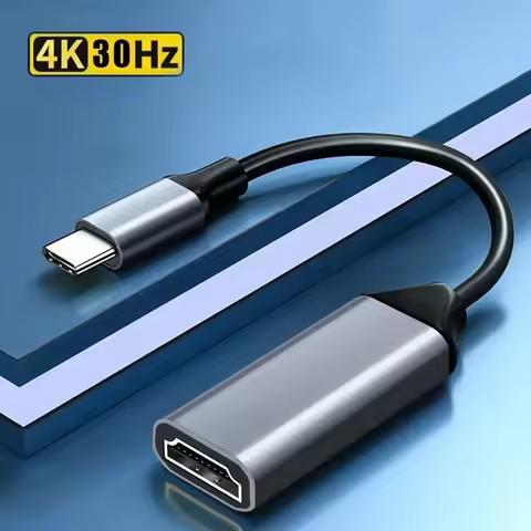 Type C to HDMI-compatible Cable USB C to HDMI Converter HDMI Adapter 4K USB 3.1 HDTV Cable Adapter f