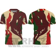 Kopassus camouflage dryfit t-shirt, dryfit camouflage shirt, cool material