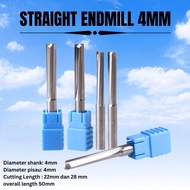 Ms7 Straight End Mill 4 mm 2Flute Carbide endmill Straight 4mm