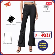 [BEST DFFER ] SELUAR PLAIN WANITA BOOTCUT 102# SUKAN CASUAL PLAN BASIC MUSLIMAH PANTS WOMEN GYM ZUMB