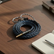 KBEAR ST12 8-Strand 4N OFC Silver-Plated IEM Cable with MMCX/2PIN/QDC for In-Ear Monitors & Hi-Fi Ka