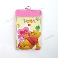 Disney Winnie The Pooh &amp; Piglet with Butterfly Ezlink Card Holder With Keyring