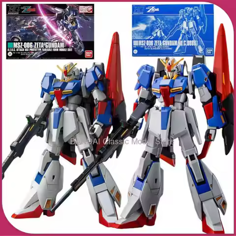Bandai Gundam Model Kit HG 1/144 MSZ-006 Zeta Gundam U.C.0088 Anime Figures Collection Gunpla Mobile
