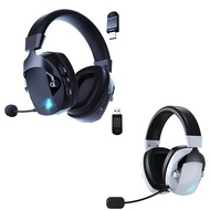 Wireless Gaming Headset with Mic 2.4G Bluetooth Headphone USB 3.5mm Wired 3 Modes for PCLaptop