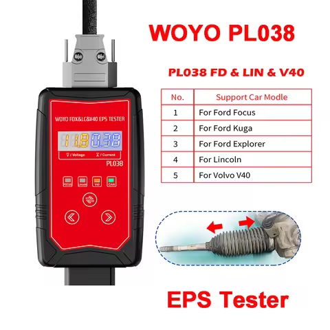 WOYO PL038 Iron Shell Electric Power Steering Wheel Motor Tester For Ford Focus Kuga Explorer Lincol