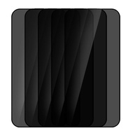New XDcase 5pcs / Pack Silk Screen Printed Anti-Peep Tempered Glass Screen Protector For iPhone 15/i