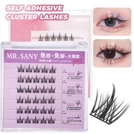 Glue Free Cluster Lashes No Glue Self Adhesive DIY Individual Lashes Natural Make Up Soft Eyelash Ex