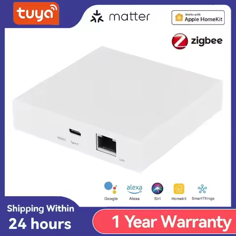 Tuya Matter Thread Hub Zigbee Smart Home Bridge Matter Gateway Hub Siri voice control Homekit Smartt