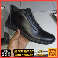 Sepatu Boots Tali Putar Boa Tactical Pria Like Parabellum / Sepatu Boots Pdh Kulit Dinas Polri Tni A