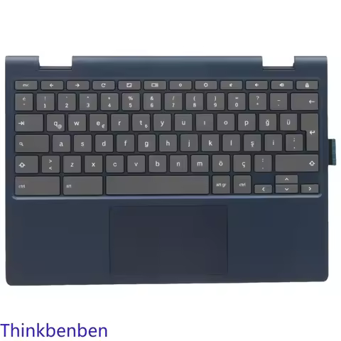 TR Turkish Blue Keyboard Upper Case Palmrest Shell Cover For Lenovo Ideapad Flex 3 CB 11 11IGL05 Cho
