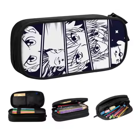 Custom Hunter X Hunter Pencil Case Large Storage Best Characters Kurapika Gon Killua Leorio Hisoka M