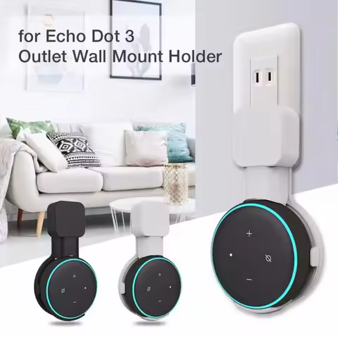 for Echo Dot 3 Wall Mount Holder Cord Management Bracket Portable for Alexa Echo Dot 3rd Generation 