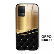 Softcase Glass Kaca Oppo Reno 5F - Casing Hp Oppo Reno 5F - J105 - Pelindung hp - Case Handphone -