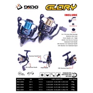 Reel Daido Glory 12 Bearing Size 1000 To 6000 Power Handle