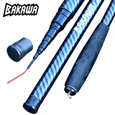 BAKAWA Carp Fishing Rod 2.7M 3.6M 4.5M 5.4M Portable Ultra Light Telescopic Fishing Pole Max Drag 5K