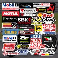 Motorcycle BMX Helmet Stickers - Waterproof Decals for Electric Bikes, Unique Scratch Protection