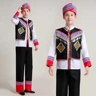 Minority Ethnic Costume Miao Ethnic Strong Ethnic Costume Men Women Meng Ethnic Dance Costume Stage 