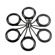 Stainless Steel Lure Guide Ring Guide Eye Ceramic Wire Ring Single Foot Large Size Black Guide Ring 