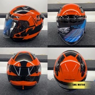 GRACSHAW GENNEX GP SERIES GP9 KTM (Open Face Helmet with Double Visor)