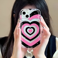 Photo frame airbag case for iphone 14promax 11 13 12 7Plus X XS Max Cute Love Heart soft cover