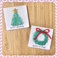 Mini Holiday Greeting cards/ Season Greeting/ Christmas Greeting Card/Gift tag