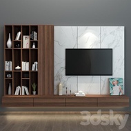 Tv Cabinet 8ft with vertical hanging cabinet