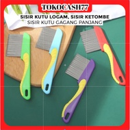 METAL LICE COMB, DANDRUFF COMB LONG-HANDLE LICE COMB FOR DANDRUFF CLEANING