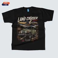 BROMO LAND CRUISER T-SHIRT FJ40/ OFFROAD JEEP/ BLACK CLOTHES/ ADVENTURE T-SHIRT/ PREMIUM COTTON/