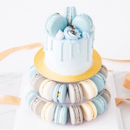 Macaron Cake Tower  Cookie &amp; Cream Cake with 40 pcs macarons| Halal Certified | Free Birthday Pack