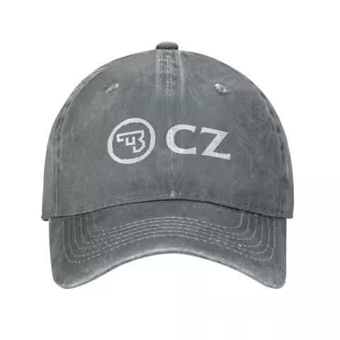 White CZ Guns Logo Unisex Baseball Caps Distressed Denim Caps Hat Vintage Outdoor Running Golf Headw