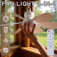 1pc Multifunctional E26/E27 Socket Ceiling Fan, Noiseless Ceiling Fans 30W 40W Dimmable Led Lights, 