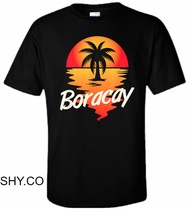 T Shirt Real Illusion Boracay Island Philippines Cotton T-shirt for Men and Women Tee Shirts Adults 