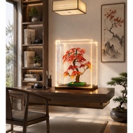 LEGO 10348 Japanese Maple Bonsai Display Case | Acrylic LED Lights Dustproof Clear Showcase