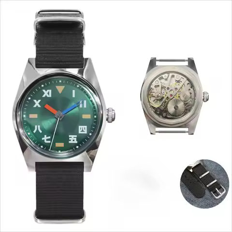 PHANTOM 36MM Mens 7120 Hand-Wind Mechanical Watch 36mm Retro Business Timepiece Classic Simple Coupl