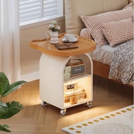 Movable Iron Art Side Table - Living Room Coffee Table & Sofa Side Cabinet - Snack Cart & Bedside Tr