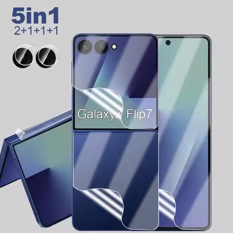 5In1 Camera Glass Hydrogel Film For Samsung Galaxy Z Flip7 Screen Protector On Samsun Flip7 ZFlip 7 