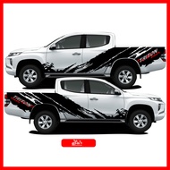 Mitsubishi Triton Athlete สติ๊กเกอร์แต่งลายโคลนไทรทัน ลายศูนย์ สติ๊กเกอร์ติดรถ ชุดแต่งมิตซูบิชิไทรทัน sticker(สอบถามเพิมทางแชทครับ)