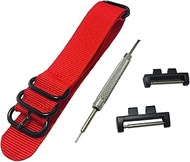 ] 20mm 5 Ring Nylon Watch Band Strap GMWB5000 Metal Adapters Kit for Casio GShock G-Shock GMW-B5000 