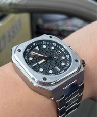 精工自動機芯 方型錶殼 42mm 內轉計時圈 機械錶