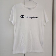 女 Champion 冠軍 黑白LOGO 短袖 XL/L 夏季 短袖T恤 短T