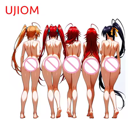 UJIOM Rias Gremory Himejima Akeno Wall Sticker Alluring Multiple Standing Posture Big Ass Decal NSFW