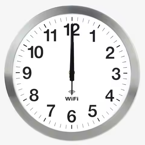 12 Inch Smart WIFI Automatic Time Synchronization Network Clock Mute Wall Clock Modern Minimalist Li