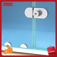 MSRC Home Office Double Open Sliding Security Hardware Cabinet Door Lock Lockset Glass Door Lock Cabinet Display Lock