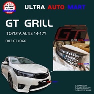 Toyota Altis Corolla Front Grill (With Red GT logo)(Gloss Black) 2014 2015 2016 Grille