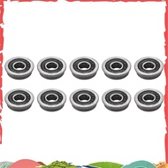 10Pcs F695- Bearing 5X13X4mm Flanged Miniature Deep Groove Ball Bearings F695RS for   2/3 3D Printer
