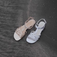 鬆弛夏日 非對稱羅馬編織涼鞋 手工製